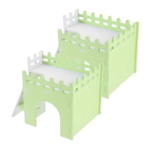 DRESSOOS Entzückende Hamsterhäuser Rampe 2er Pack PVC Versteck für Meerschweinchen Rattenbedarf Dekoratives Rattenhaus DRESSOOS Entzückende Hamsterhäuser Rampe 2er Pack PVC Versteck für Meerschweinchen Rattenbedarf Dekoratives Rattenhaus von DRESSOOS