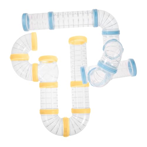 DRESSOOS 2 Sätze Hamsterkäfig Zubehör Transparentes DIY Röhrensystem für Kleintiere Sichere Hamstertunnel mit Stabilem Fördert Bewegung und Spielerische Erkundung im Käfig DRESSOOS 2 Sätze Hamsterkäfig Zubehör Transparentes DIY Röhrensystem für Kleintiere Sichere Hamstertunnel mit Stabilem Fördert Bewegung und Spielerische Erkundung im Käfig von DRESSOOS