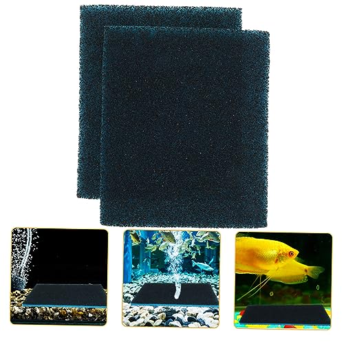 DRESSOOS Aquarium-Schwamm Aus Baumwolle 2 Stück Schwammpolster Für Aquarien Wiederverwendbar Schnittgröße Für Meerwasser Süßwasser Reinigung Von Aquarien von DRESSOOS