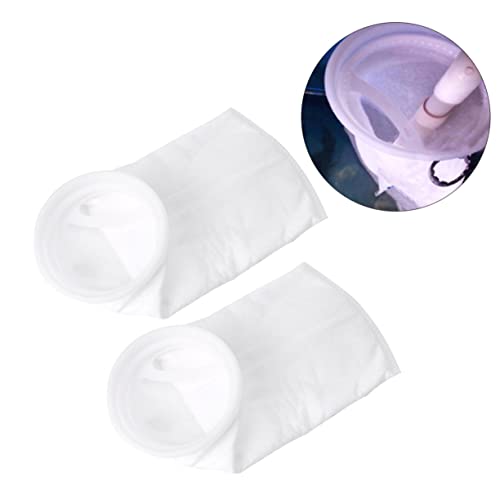 DRESSOOS 150um Aquarium-Filtersocken 2er-Pack Filterbeutel für Fischtanks Ersatz für Pumpe und Aquariumfilter von DRESSOOS