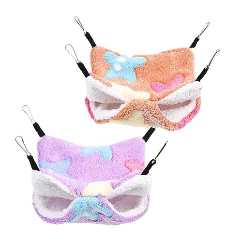 DRESSOOS Haustier-Hängenest-Bett-Set Bequeme Hamster-Hängematten für Meerschweinchen Hamster Kurzkopfgleiter Mäuse Rennmäuse Chinchillas DRESSOOS Haustier-Hängenest-Bett-Set Bequeme Hamster-Hängematten für Meerschweinchen Hamster Kurzkopfgleiter Mäuse Rennmäuse Chinchillas von DRESSOOS