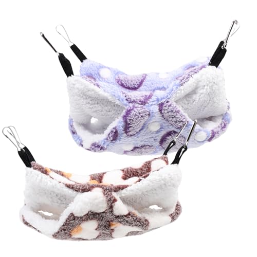 DRESSOOS 2-teiliges Meerschweinchen-Zubehör Hamster-Schlaf-Hängematte Spielzeug geruchsneutral sicheres Nest für Haustiere DRESSOOS 2-teiliges Meerschweinchen-Zubehör Hamster-Schlaf-Hängematte Spielzeug geruchsneutral sicheres Nest für Haustiere von DRESSOOS
