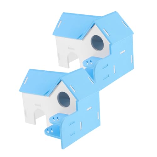 DRESSOOS 2 Stück Hamsterbett, Meerschweinchen Versteck, Spielzeug Zubehör, Entzückendes Rattenhaus, Chinchilla Spielzeug, Zartes Hamster Versteck, Käfig, Hamster Versteck, Hamster von DRESSOOS
