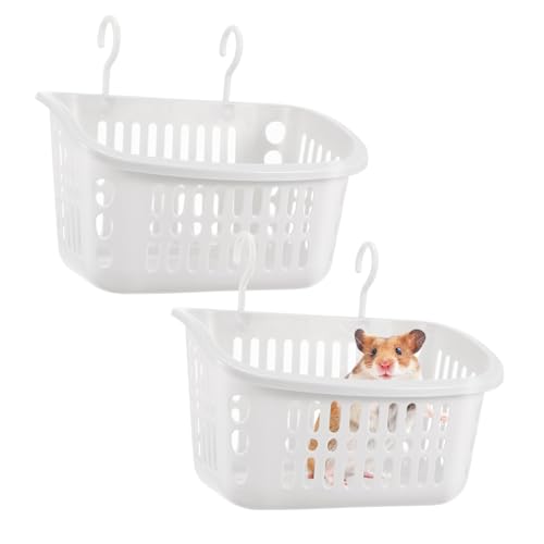 DRESSOOS Kleintierstall Hängende Körbe Für Kleine Haustiere Hamster Nester Aus Große Rechteckige Grauweiße Hängebetten Für Chinchillas Und Ratten Ideal Als Schlafplatz Oder Meerschweinchen Zubehör DRESSOOS Kleintierstall Hängende Körbe Für Kleine Haustiere Hamster Nester Aus Große Rechteckige Grauweiße Hängebetten Für Chinchillas Und Ratten Ideal Als Schlafplatz Oder Meerschweinchen Zubehör von DRESSOOS
