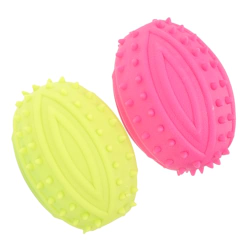 DRESSOOS 2 Stück Haustier Rugby Spielzeug, Haustierspielzeug, Welpenspielzeug, Kauspielzeug Für Große Hunde, Kauspielzeug Für Große Hunde, Interaktives Hundespielzeug, Welpen DRESSOOS 2 Stück Haustier Rugby Spielzeug, Haustierspielzeug, Welpenspielzeug, Kauspielzeug Für Große Hunde, Kauspielzeug Für Große Hunde, Interaktives Hundespielzeug, Welpen von DRESSOOS
