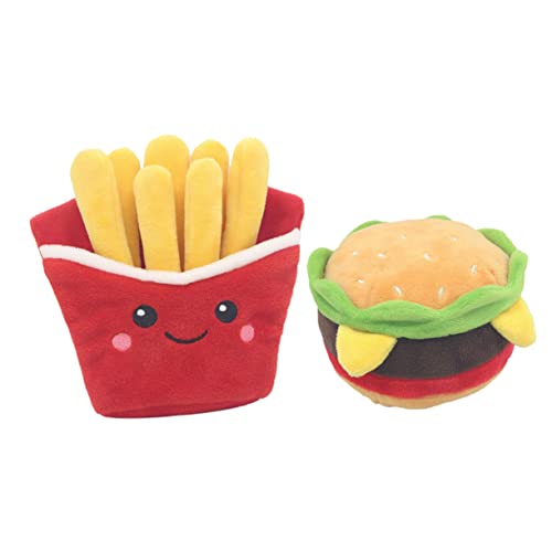 DRESSOOS Kauspielzeug-Set Für Hunde 2 Tierspielzeuge Pädagogisches Plüsch-hundespielzeug Hamburger-Spielzeug Zum Greifen DRESSOOS Kauspielzeug-Set Für Hunde 2 Tierspielzeuge Pädagogisches Plüsch-hundespielzeug Hamburger-Spielzeug Zum Greifen von DRESSOOS