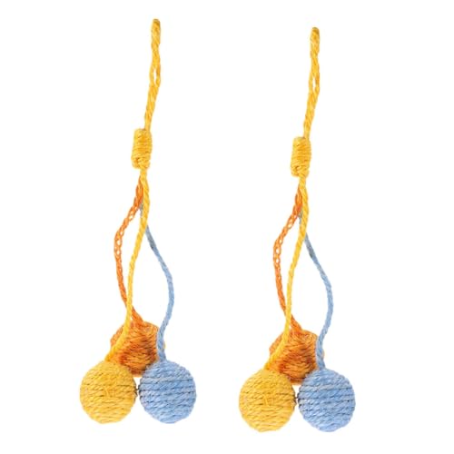 DRESSOOS 2 Stück Interaktive Katzenspielzeuge Sisalball für Katzen mit Bunten Farben Kratzkugel für Mentale Stimulation Kleinen Wohnungen Fördert Aktives Spiel und Interaktion DRESSOOS 2 Stück Interaktive Katzenspielzeuge Sisalball für Katzen mit Bunten Farben Kratzkugel für Mentale Stimulation Kleinen Wohnungen Fördert Aktives Spiel und Interaktion von DRESSOOS