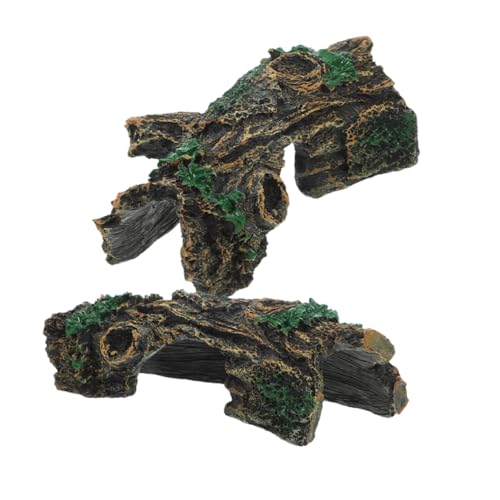 DRESSOOS Reptilienversteck Höhle Kunstharz Simulationsholz Schildkröten-Lebensraum Bartagamen-Tank Schlangentank großes Reptilienversteck DRESSOOS Reptilienversteck Höhle Kunstharz Simulationsholz Schildkröten-Lebensraum Bartagamen-Tank Schlangentank großes Reptilienversteck von DRESSOOS
