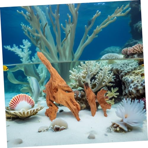 DRESSOOS 2 Stück Teiliges Natürliches Aquarium-dekor aus Robustem Wasserfestem Holz für Fischbecken Terrarien und Aquascaping Fischfreundliche Einzigartige Holzornamente für von DRESSOOS
