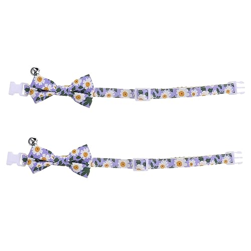 DRESSOOS 2stücke Katzenhalsband Mit Fliege Und Glöckchen Verstellbares Für Leicht Und Sicher Geeignet Für Alltag Und Feiertage DRESSOOS 2stücke Katzenhalsband Mit Fliege Und Glöckchen Verstellbares Für Leicht Und Sicher Geeignet Für Alltag Und Feiertage von DRESSOOS