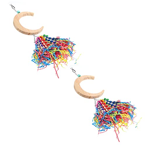DRESSOOS 2stücke Vogel Schaukelspielzeug Für Papageien Und Wellensittiche Moon-Form Für Käfige Fördert Balance Und Spielspaß Im Vogelheim DRESSOOS 2stücke Vogel Schaukelspielzeug Für Papageien Und Wellensittiche Moon-Form Für Käfige Fördert Balance Und Spielspaß Im Vogelheim von DRESSOOS