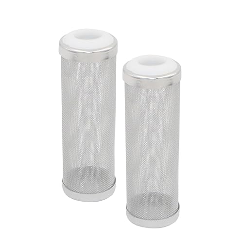 DRESSOOS 2 Stücke Edelstahl Fisch Tank Mesh Abdeckung Einlass Protector Größe S Für von DRESSOOS