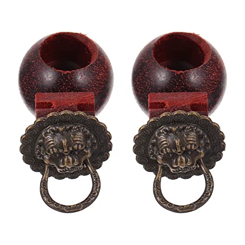 DRESSOOS 2 Stücke Retro-Stil Holz Fütterung Schüssel Lebensmittel Fütterung Für Den Einsatz von DRESSOOS