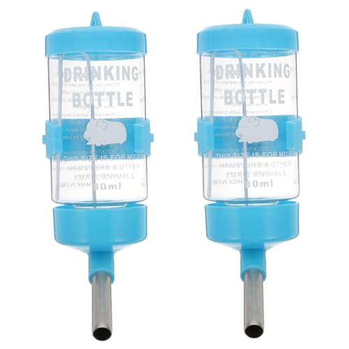 DRESSOOS Dauerhafte Hamsterflasche 2 Stück Trinkflasche Für Hasen Auslaufsicher Automatische Flüssigkeitszufuhr Für Haustiere Leicht Zu Reinigen Und Zu Pflegen von DRESSOOS