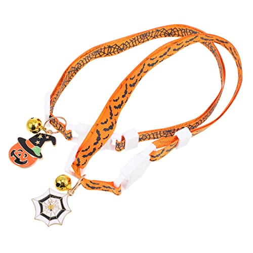 DRESSOOS 2 Stücke Pet Katze Halloween Festival Cosplay Dekorative Lieferungen Katzenkragen Mit Glocke DRESSOOS 2 Stücke Pet Katze Halloween Festival Cosplay Dekorative Lieferungen Katzenkragen Mit Glocke von DRESSOOS