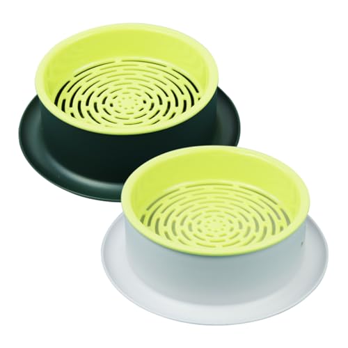 DRESSOOS 2 Teiliges Erdloses Hydrokultur Katzengras Samenbox Set, Katzenminze, Katzen Blumentopf, Kreative Katzenpflanze, Katzen Pflanzgefäß, Katzengras Pflanzgefäß, Katzen Blumentopf Für von DRESSOOS