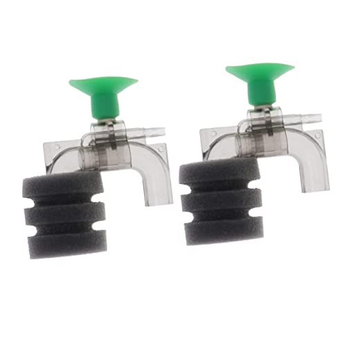 DRESSOOS 2St Filter Fischglas Tank Biochemischer Aquarienschwamm Sieb Belüftung Fischbecken wasserreiniger wasseraufbereiter Water Purifier wasserfiltee su arıtma cihazı Plastik von DRESSOOS