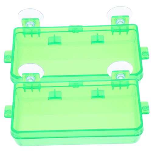 DRESSOOS 2St Futterstelle für Reptilien Schildkrötengehege Reptilienschale Gecko-Wassernapf Käfig Reptilienfutterautomat Reptilienfutterstation Gecko-Feeder Speisewasserbecken Plastik Green DRESSOOS 2St Futterstelle für Reptilien Schildkrötengehege Reptilienschale Gecko-Wassernapf Käfig Reptilienfutterautomat Reptilienfutterstation Gecko-Feeder Speisewasserbecken Plastik Green von DRESSOOS