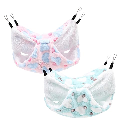 DRESSOOS 2 Stücke Hamster Hängen Nest Spielzeug Haustier Schlaf Bett Sicher Weichen Für Chinchillas Papageien Ratten DRESSOOS 2 Stücke Hamster Hängen Nest Spielzeug Haustier Schlaf Bett Sicher Weichen Für Chinchillas Papageien Ratten von DRESSOOS
