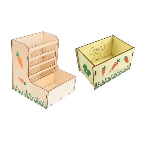 DRESSOOS Futterspender Für Haustiere Meerschweinchen Futterständer Aus Holz Für Heu Leicht Zu Reinigen DRESSOOS Futterspender Für Haustiere Meerschweinchen Futterständer Aus Holz Für Heu Leicht Zu Reinigen von DRESSOOS