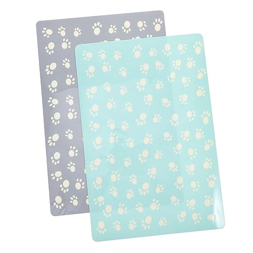 DRESSOOS 2 Stücke Haustier-napfunterlage Katzenfütterungsmatte Hundefutternapf Tischset - Haustiermatte DRESSOOS 2 Stücke Haustier-napfunterlage Katzenfütterungsmatte Hundefutternapf Tischset - Haustiermatte von DRESSOOS