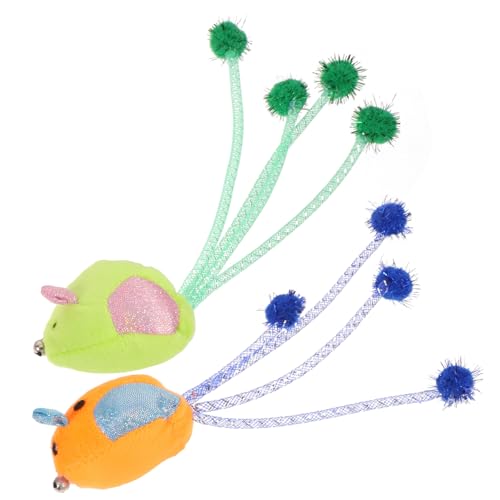 DRESSOOS Interaktives Katzenspielzeug 2er-Pack Ausgestopfte Mäuse Spielzeug Aus Weichem Plüsch Realistisches Katzenmäuse-Spielzeug Zum Spielen Im Innenbereich DRESSOOS Interaktives Katzenspielzeug 2er-Pack Ausgestopfte Mäuse Spielzeug Aus Weichem Plüsch Realistisches Katzenmäuse-Spielzeug Zum Spielen Im Innenbereich von DRESSOOS