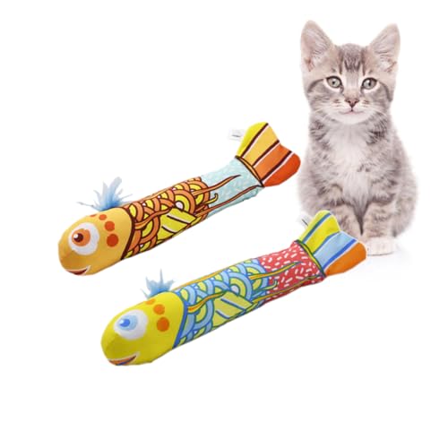 DRESSOOS 2St Kratzspielzeug für Katzen Katzenspielzeug catchring pezzettino plushi katzenspielzeig Slice Kauspielzeug für Katzen Spielzeug für Haustiere Plüschtier Katzenminze Katzengras von DRESSOOS