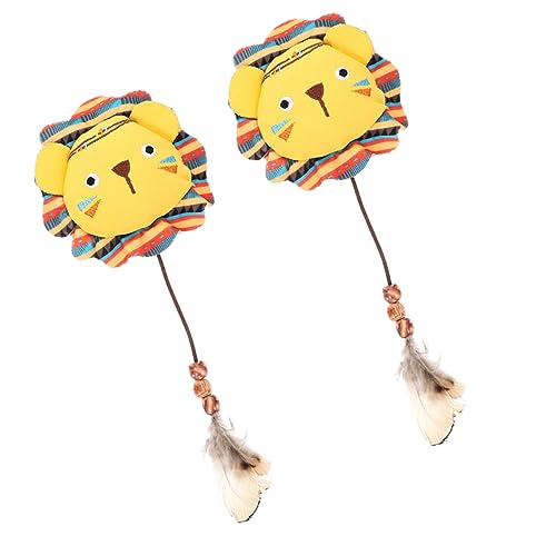 DRESSOOS 2stücke Katzen Plüsch Kauspielzeug Für Interaktive Unterhaltung Für Kratzen Und Spielen Fördert Die Natürliche Aktivität Und Zahnreinigung Bei Kätzchen von DRESSOOS