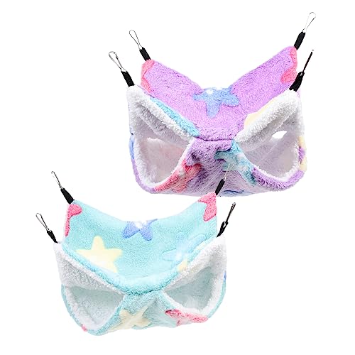 DRESSOOS 2stücke Hängende Tierbetten Für Kleine Haustiere Bequeme Hamster-hängematten Und Nester Für Eichhörnchen Für Komfortables Schlafumfeld DRESSOOS 2stücke Hängende Tierbetten Für Kleine Haustiere Bequeme Hamster-hängematten Und Nester Für Eichhörnchen Für Komfortables Schlafumfeld von DRESSOOS