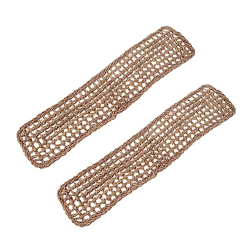 DRESSOOS 2st Haustier Hängematte Klettern Reptil Seegras Liege Eidechsenleiter Bartagame Hängematte Seegras-eidechsen-hängematte Reptichip Terrarium- Terrarien Glas Hängesessel Seetang von DRESSOOS