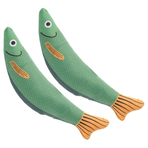 DRESSOOS Plüsch-Katzenminzen-Fischspielzeug-Set 2 Stück lustiges Katzenspielzeug für den Innenbereich interaktives Katzen-Nervenspielzeug DRESSOOS Plüsch-Katzenminzen-Fischspielzeug-Set 2 Stück lustiges Katzenspielzeug für den Innenbereich interaktives Katzen-Nervenspielzeug von DRESSOOS