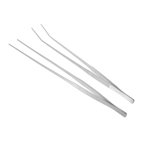 DRESSOOS Pinzetten-Set für Aquarien gebogen gerade Lange Pinzette zur Fütterung von Reptilien Greifwerkzeug für Aquarien 25 cm Länge DRESSOOS Pinzetten-Set für Aquarien gebogen gerade Lange Pinzette zur Fütterung von Reptilien Greifwerkzeug für Aquarien 25 cm Länge von DRESSOOS