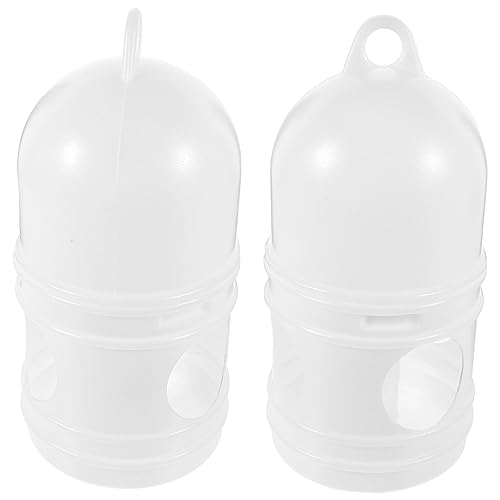 DRESSOOS 2stücke Vogelwasserspender Aus Kunststoff Für Tauben Und Kleintiere Waschbar Und Langlebig Mit Einfacher Und Praktischer Ausführung Vogeltränke Für Käfig von DRESSOOS