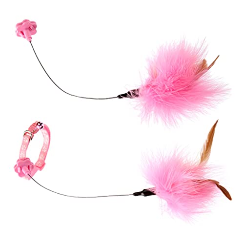 DRESSOOS 2st - -Teaser Katzenspiele Federn Für Katzenspielzeug Süßer Katzenstab Katze Plüsch Katzenspielzeug Mäuse Interaktives Katzenspielzeug Katze Zauberstab Silikon Rosa DRESSOOS 2st - -Teaser Katzenspiele Federn Für Katzenspielzeug Süßer Katzenstab Katze Plüsch Katzenspielzeug Mäuse Interaktives Katzenspielzeug Katze Zauberstab Silikon Rosa von DRESSOOS