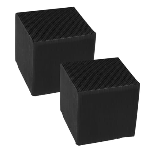 DRESSOOS Wasserreinigungs-Filterwürfel für Aquarien 10 x 10 x 10 cm 2 Stück aus Aktivkohle sicher für Fische von DRESSOOS