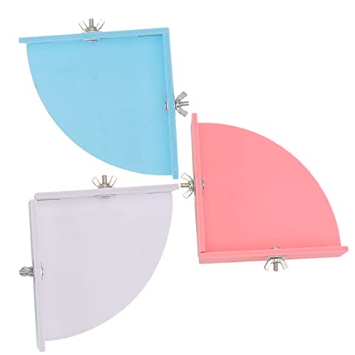 DRESSOOS 3stücke Käfig Plattform Für Kleintiere Hamster Spielzeug Eckenbrett Für Kleine Haustiere Einfache Installation Langlebig Und Für Hamster Meerschweinchen Und DRESSOOS 3stücke Käfig Plattform Für Kleintiere Hamster Spielzeug Eckenbrett Für Kleine Haustiere Einfache Installation Langlebig Und Für Hamster Meerschweinchen Und von DRESSOOS