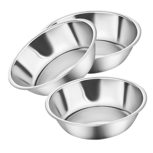DRESSOOS Müheloses Aufräumen Katzennapf-Set Große Öffnung Haustier Futternapf Edelstahl Kätzchennäpfe Hundeteller DRESSOOS Müheloses Aufräumen Katzennapf-Set Große Öffnung Haustier Futternapf Edelstahl Kätzchennäpfe Hundeteller von DRESSOOS