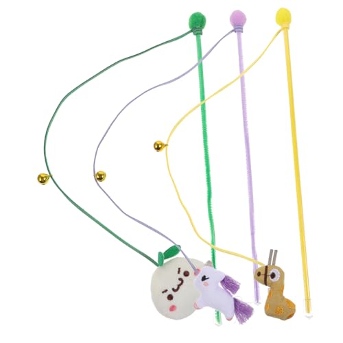 DRESSOOS 3stücke Interaktive Katzenangel Spielzeug Mit Bunten Glocken Fördert Jagdinstinkte Und Bewegung Für Katzen Geeignet Für Spiel Und Unterhaltung DRESSOOS 3stücke Interaktive Katzenangel Spielzeug Mit Bunten Glocken Fördert Jagdinstinkte Und Bewegung Für Katzen Geeignet Für Spiel Und Unterhaltung von DRESSOOS