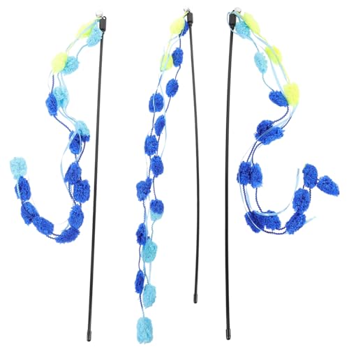 DRESSOOS Katzenspielzeug Interaktives Spielzeug 3-TLG. Katzenspielzeug Bunte Zauberstäbe Interaktives Katzenspielzeug Kätzchen-Teasing-Sticks Spielsachen für Katzen DRESSOOS Katzenspielzeug Interaktives Spielzeug 3-TLG. Katzenspielzeug Bunte Zauberstäbe Interaktives Katzenspielzeug Kätzchen-Teasing-Sticks Spielsachen für Katzen von DRESSOOS