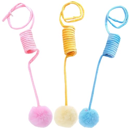 DRESSOOS 3 Stück Katzenspielzeug Teiliges Plüsch Bälle mit Federn für Wohnungskatzen Interaktives Indoor zur Selbstbeschäftigung Farbige Kleine Katzenkugeln Katzenneugier DRESSOOS 3 Stück Katzenspielzeug Teiliges Plüsch Bälle mit Federn für Wohnungskatzen Interaktives Indoor zur Selbstbeschäftigung Farbige Kleine Katzenkugeln Katzenneugier von DRESSOOS