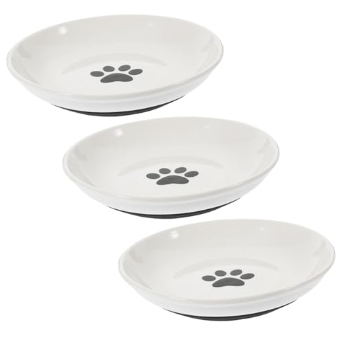 DRESSOOS 3 Stück Keramik Katzennapf, Flacher Katzenwassernapf, Katzenteller Für Futter, Katzennäpfe Und Schüsseln, Tierfutternäpfe, Flache Tiernäpfe, Runder Katzennapf, Keramik DRESSOOS 3 Stück Keramik Katzennapf, Flacher Katzenwassernapf, Katzenteller Für Futter, Katzennäpfe Und Schüsseln, Tierfutternäpfe, Flache Tiernäpfe, Runder Katzennapf, Keramik von DRESSOOS