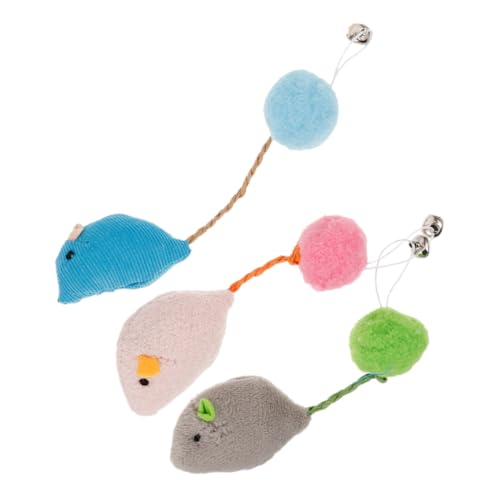 DRESSOOS 3 Stück Plüschmaus-katzenspielzeug Interaktives Stofftier-kauspielzeug Für Hauskatzen Kauseil Katzenspielprodukte DRESSOOS 3 Stück Plüschmaus-katzenspielzeug Interaktives Stofftier-kauspielzeug Für Hauskatzen Kauseil Katzenspielprodukte von DRESSOOS
