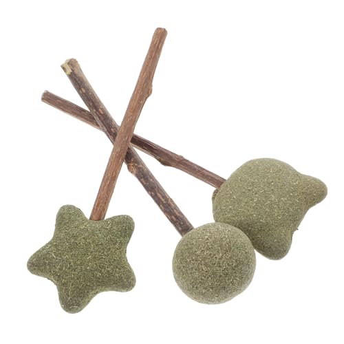 DRESSOOS 3 Stück Teiliges Katzenkau Katzenminze Lollipop Zahnpflege Sticks für Katzen Essbares für Aktives und Gesunde Zähne DRESSOOS 3 Stück Teiliges Katzenkau Katzenminze Lollipop Zahnpflege Sticks für Katzen Essbares für Aktives und Gesunde Zähne von DRESSOOS