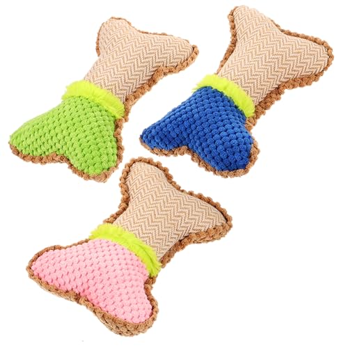 DRESSOOS 3 Stück Weihnachts Hunde Plüschspielzeug, Welpen Spielspielzeug, Trainingsspielzeug Für Haustiere, Welpen, Kauspielzeug, Haushalts Hunde Beißspielzeug, Hundespielspielzeug, von DRESSOOS