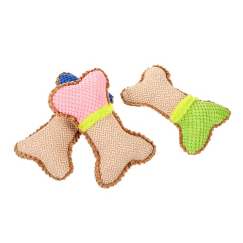 DRESSOOS 3stücke Plüsch Hundespielzeug Mit Quietscher Widerstandsfähige Kaustücke Für Welpen Interaktives Spielzeug Zur Stressreduktion Und Zahnpflege von DRESSOOS