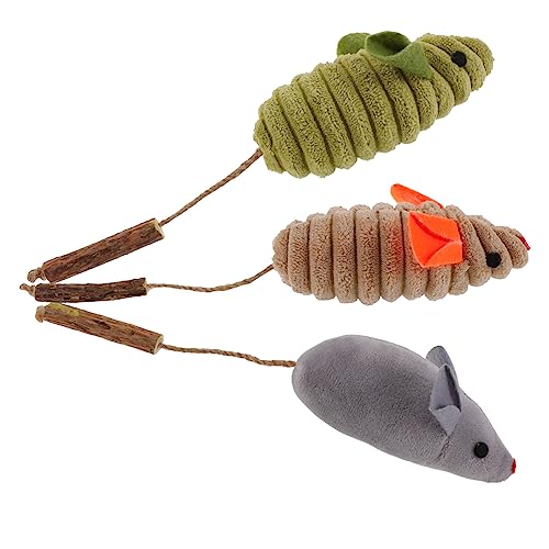 DRESSOOS 3 Stücke Katze Mäuse Spielzeug Interaktive Spielzeug Für Indoor Katzen Set Form DRESSOOS 3 Stücke Katze Mäuse Spielzeug Interaktive Spielzeug Für Indoor Katzen Set Form von DRESSOOS