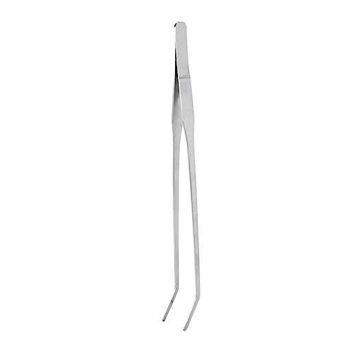 DRESSOOS Aquarium-pflanzenpflegeset 38 cm Gebogene Pinzette Pflanzenpinzette Für Aquarien Pflanzenpinzette Aus Edelstahl Für Aquarianer von DRESSOOS