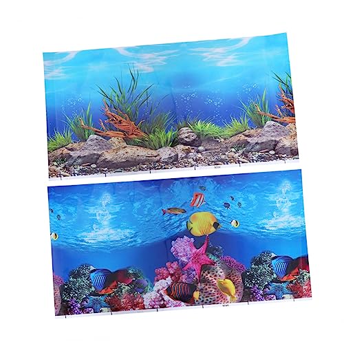 DRESSOOS Pinup-Aufkleber Schwarzes Dekor Aquariumhintergrund 20 Gallonen Hintergrunddekor 10-gallonen-Aquarium-Hintergrund Hintergrundbilder Für Fischbecken Applikationen 3D Dreidimensional von DRESSOOS