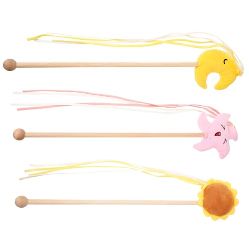 DRESSOOS Katzenspielzeug-Set 3-teilig Katzen-/kätzchen-Teaser-Sticks Reinigung Für Katzen DRESSOOS Katzenspielzeug-Set 3-teilig Katzen-/kätzchen-Teaser-Sticks Reinigung Für Katzen von DRESSOOS