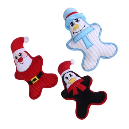 DRESSOOS Sound-Activated Weihnachten Haustier Spielzeug Set Hund Quietsch Spielzeug Für Welpen Hunde Rot Schwarz Weiß Plüsch Spielzeug DRESSOOS Sound-Activated Weihnachten Haustier Spielzeug Set Hund Quietsch Spielzeug Für Welpen Hunde Rot Schwarz Weiß Plüsch Spielzeug von DRESSOOS
